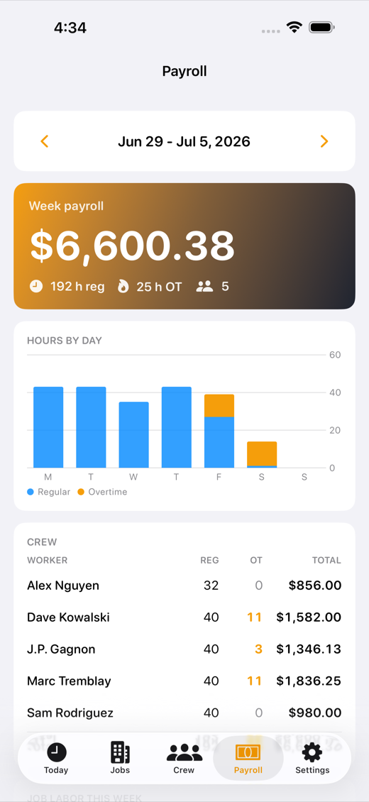 CrewTally screenshot 3