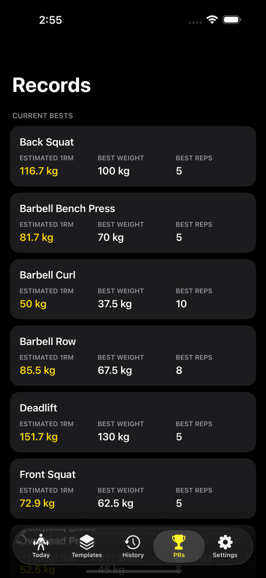 LiftLedger screenshot 3