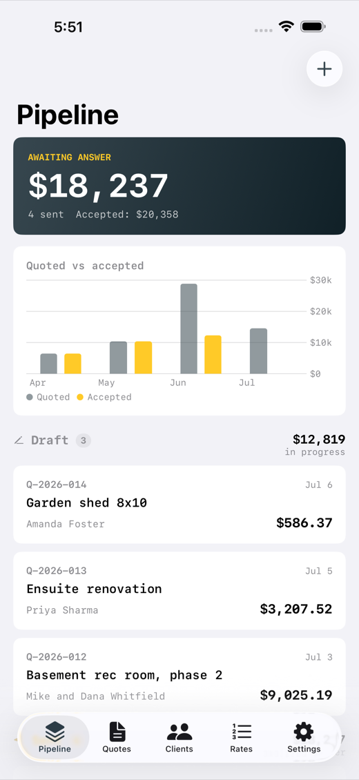 QuotePad screenshot 1