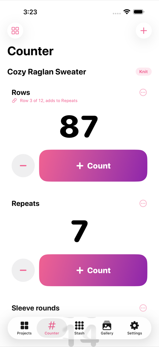 RowCounter screenshot 2