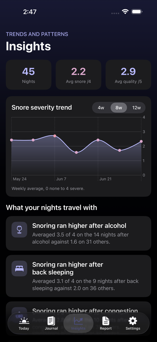 SnoreNote screenshot 3